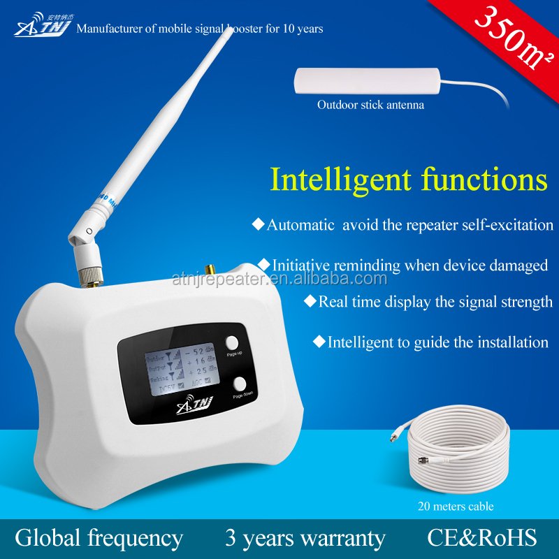ATNJ Smart Display GSM 2G 3G 4G Signal Booster cellular amplifier repeater